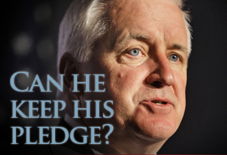 Can Tom Corbett keep his no tax pledge?