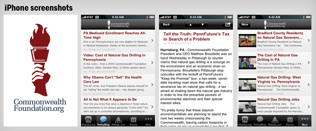 iPhone screenshots CF iPhone application