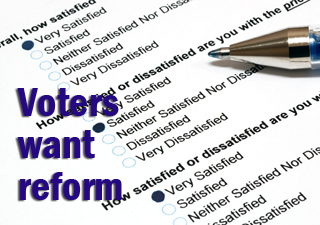 Voters want reform 042110