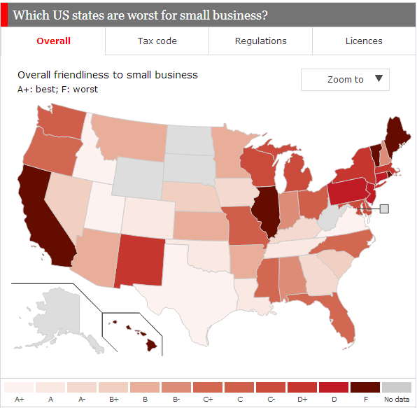 Small Business Rankings Map